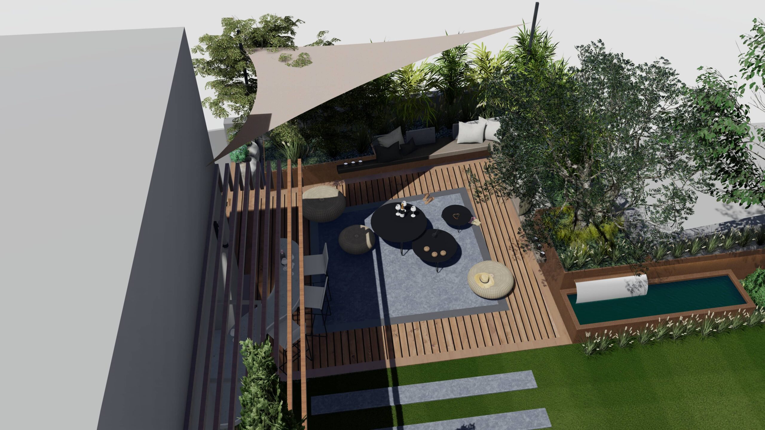 simulation 3D jardin